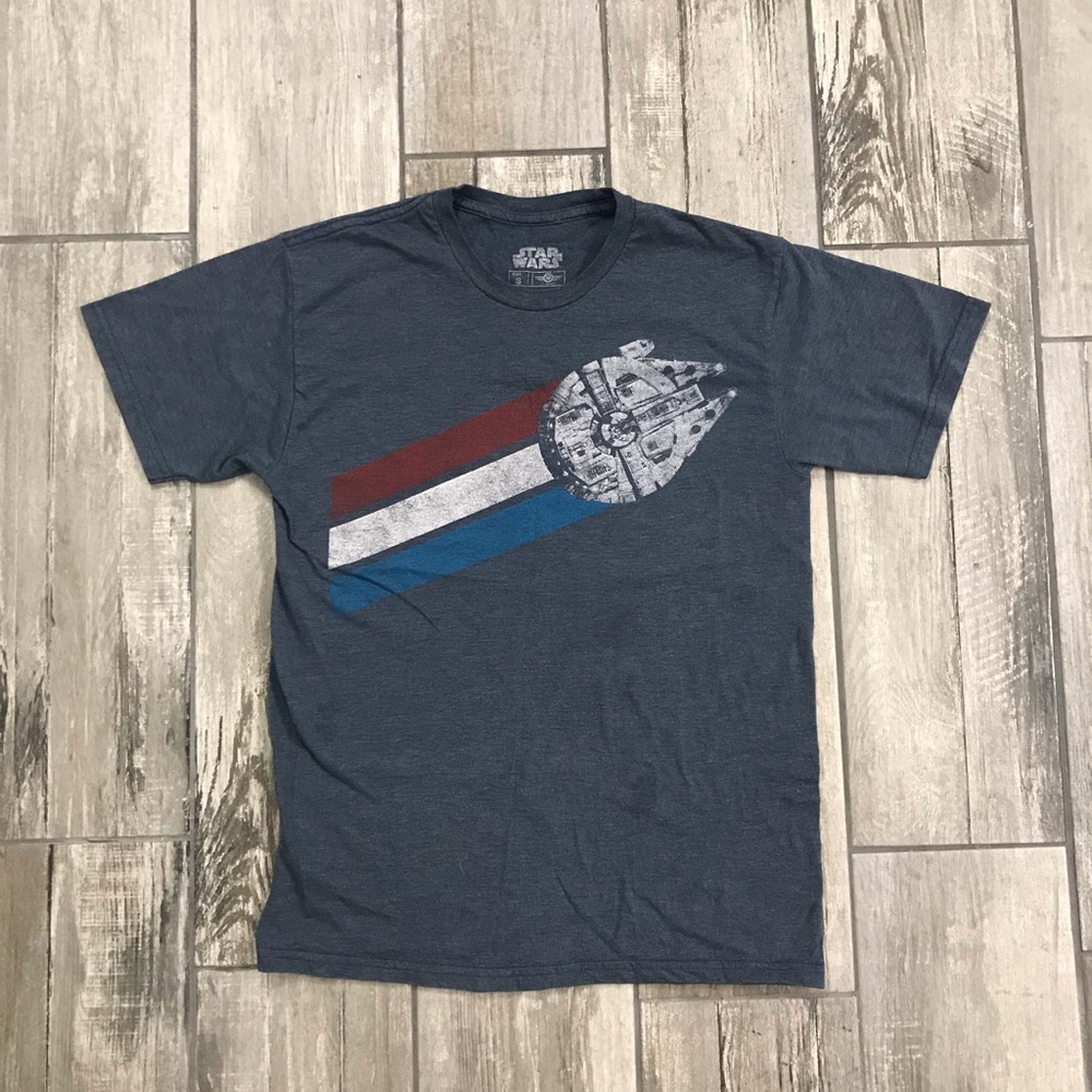 Star Wars Millennium Falcon Retro Striped Shirt - Picture 1 of 4